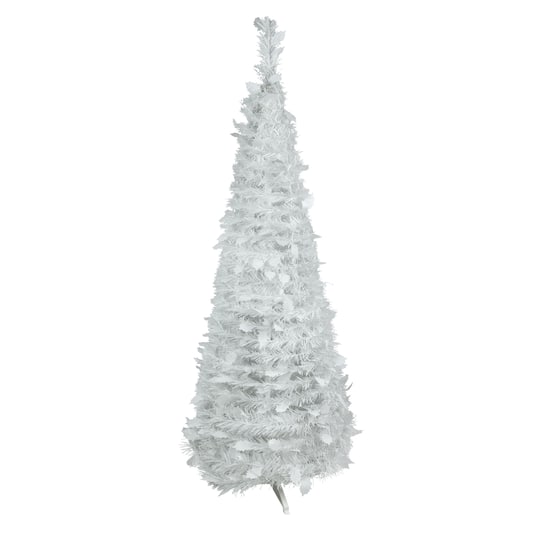 6Ft Unit White Tinsel Pop-Up Artificial Christmas Tree By Northlight | 6 ft | Michaels®